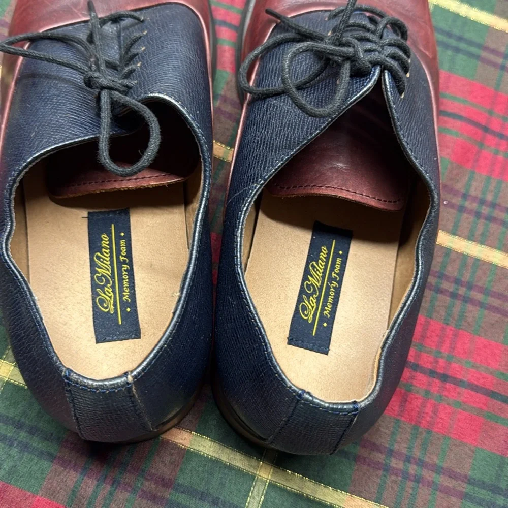 Men's Two-Tone Leather Dress Shoes